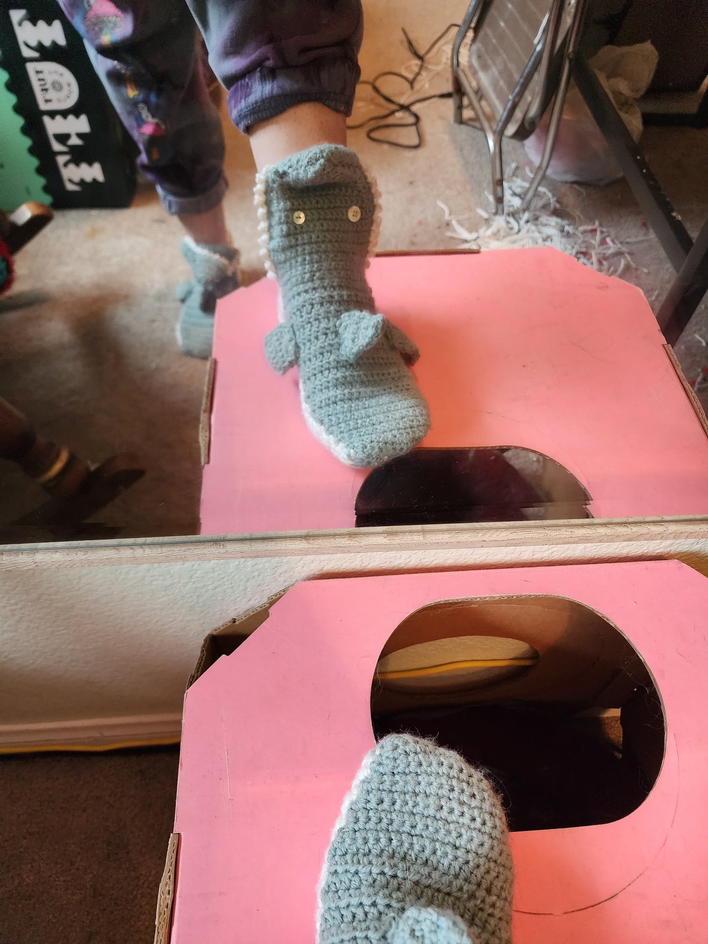 Made To Order Crochet Shark Socks